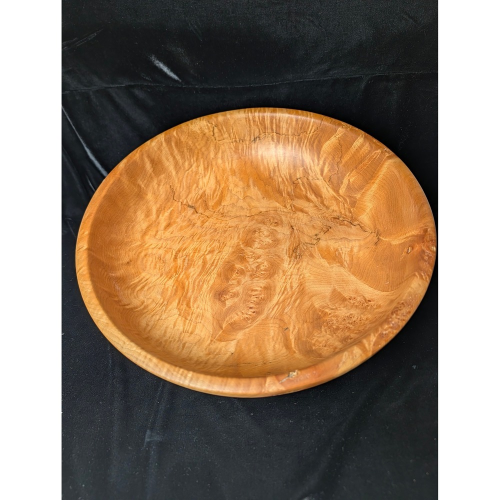 13" Signed Robert R. Sheldon Big Leaf Maple Burl Wood Bowl Hand Turned 2013